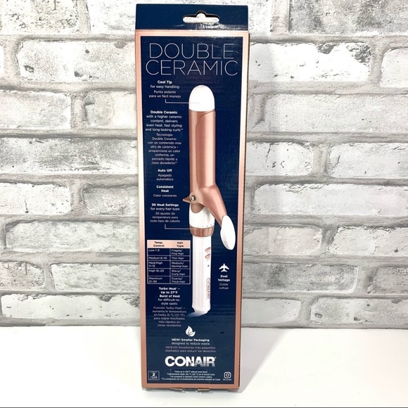 Conair Double Ceramic 1.25โ Curling Iron Rose Gold - Picture 3 of 6
